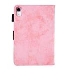 For iPad mini 6 / mini 2024 Fabric Contrast Color Smart Leather Tablet Case(Pink) - 3