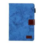 For iPad mini 6 / mini 2024 Fabric Contrast Color Smart Leather Tablet Case(Blue) - 2