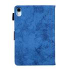 For iPad mini 6 / mini 2024 Fabric Contrast Color Smart Leather Tablet Case(Blue) - 3