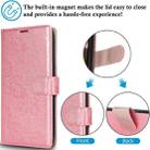 For Samsung Galaxy A36 Peony Flowers Imprint Leather Phone Case(Pink) - 3