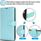 For Samsung Galaxy A54 5G Peony Flowers Imprint Leather Phone Case(Sky Blue) - 3