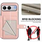 For OnePlus Nord 4 Button Card Bag RFID Anti-theft Phone Case(Pink) - 3