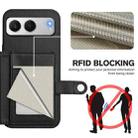 For OnePlus Nord 4 Button Card Bag RFID Anti-theft Phone Case(Black) - 3