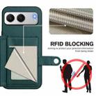 For OnePlus Nord 4 Button Card Bag RFID Anti-theft Phone Case(Green) - 3