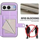 For OnePlus Nord 4 Button Card Bag RFID Anti-theft Phone Case(Purple) - 3