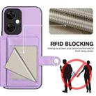 For OnePlus Nord CE 3 Lite Button Card Bag RFID Anti-theft Phone Case(Purple) - 3