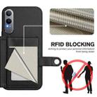 For OnePlus Nord CE4 Lite 5G Button Card Bag RFID Anti-theft Phone Case(Black) - 3