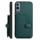 For OnePlus Nord CE4 Lite 5G Button Card Bag RFID Anti-theft Phone Case(Green) - 2