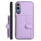 For OnePlus Nord CE4 Lite 5G Button Card Bag RFID Anti-theft Phone Case(Purple) - 2