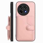 For OnePlus Ace 5 / Ace 5 Pro Button Card Bag RFID Anti-theft Phone Case(Pink) - 2