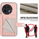 For OnePlus Ace 5 / Ace 5 Pro Button Card Bag RFID Anti-theft Phone Case(Pink) - 3