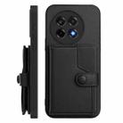 For OnePlus Ace 5 / Ace 5 Pro Button Card Bag RFID Anti-theft Phone Case(Black) - 2