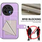 For OnePlus Ace 5 / Ace 5 Pro Button Card Bag RFID Anti-theft Phone Case(Purple) - 3