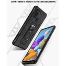 For Samsung Galaxy A21s Soldier Armor Shockproof TPU + PC Magnetic Protective Case with Holder(Black) - 2