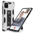 For Samsung Galaxy A81 Soldier Armor Shockproof TPU + PC Magnetic Protective Case with Holder(Silver) - 1