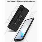 For Samsung Galaxy A81 Soldier Armor Shockproof TPU + PC Magnetic Protective Case with Holder(Silver) - 2