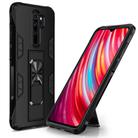 For Xiaomi Redmi Note 8 Pro Soldier Armor Shockproof TPU + PC Magnetic Protective Case with Holder(Black) - 1