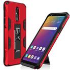 For LG Stylo 5 Soldier Armor Shockproof TPU + PC Magnetic Protective Case with Holder(Red) - 1