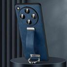 For OPPO Find X8 SULADA PC + Leather Texture Skin Feel Shockproof Phone Case(Blue) - 1