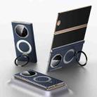 For Huawei Mate XT Ultimate Design SULADA Kevlar Texture MagSafe Magnetic Holder Phone Case(Blue) - 1