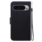 For Google Pixel 9 / Pixel 9 Pro Ultra-thin Voltage Magnetic Buckle Leather Phone Case(Black) - 3