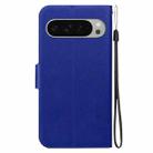 For Google Pixel 9 / Pixel 9 Pro Ultra-thin Voltage Magnetic Buckle Leather Phone Case(Blue) - 3