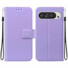For Google Pixel 9 Pro XL Ultra-thin Voltage Magnetic Buckle Leather Phone Case(Purple) - 1