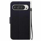 For Google Pixel 9 Pro XL Ultra-thin Voltage Magnetic Buckle Leather Phone Case(Black) - 3