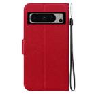 For Google Pixel 8 Pro Ultra-thin Voltage Magnetic Buckle Leather Phone Case(Red) - 3