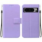 For Google Pixel 8 Pro Ultra-thin Voltage Magnetic Buckle Leather Phone Case(Purple) - 1