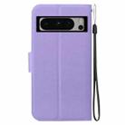 For Google Pixel 8 Pro Ultra-thin Voltage Magnetic Buckle Leather Phone Case(Purple) - 3