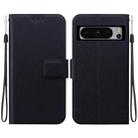 For Google Pixel 8 Pro Ultra-thin Voltage Magnetic Buckle Leather Phone Case(Black) - 1