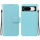 For Google Pixel 8 Ultra-thin Voltage Magnetic Buckle Leather Phone Case(Green) - 1