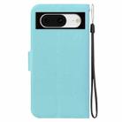 For Google Pixel 8 Ultra-thin Voltage Magnetic Buckle Leather Phone Case(Green) - 3