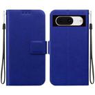 For Google Pixel 8 Ultra-thin Voltage Magnetic Buckle Leather Phone Case(Blue) - 1