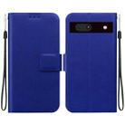 For Google Pixel 7a Ultra-thin Voltage Magnetic Buckle Leather Phone Case(Blue) - 1