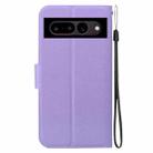 For Google Pixel 7 Ultra-thin Voltage Magnetic Buckle Leather Phone Case(Purple) - 3