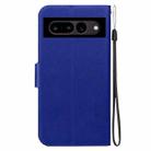 For Google Pixel 7 Ultra-thin Voltage Magnetic Buckle Leather Phone Case(Blue) - 3