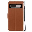 For Google Pixel 7 Pro Ultra-thin Voltage Magnetic Buckle Leather Phone Case(Brown) - 3