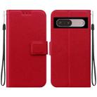 For Google Pixel 7 Pro Ultra-thin Voltage Magnetic Buckle Leather Phone Case(Red) - 1