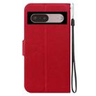 For Google Pixel 7 Pro Ultra-thin Voltage Magnetic Buckle Leather Phone Case(Red) - 3