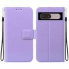 For Google Pixel 7 Pro Ultra-thin Voltage Magnetic Buckle Leather Phone Case(Purple) - 1