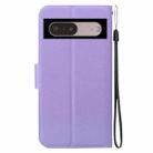 For Google Pixel 7 Pro Ultra-thin Voltage Magnetic Buckle Leather Phone Case(Purple) - 3