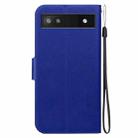 For Google Pixel 6a Ultra-thin Voltage Magnetic Buckle Leather Phone Case(Blue) - 3