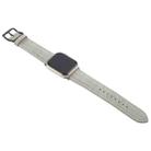 For Apple Watch 46mm / 49mm / 45mm / 44mm Plaid Buckle Microfiber Leather Watch Band(Grey) - 3