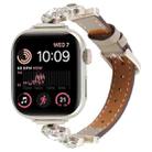For Apple Watch 46mm / 49mm / 45mm / 44mm Microfiber Leather Diamond Slim Watch Band(Grey) - 1