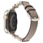For Apple Watch 46mm / 49mm / 45mm / 44mm Microfiber Leather Diamond Slim Watch Band(Grey) - 2