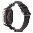 For Apple Watch 42mm / 41mm / 40mm / 38mm Microfiber Leather Diamond Slim Watch Band(Black) - 2