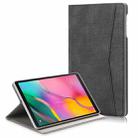 For Samsung Galaxy Tab A 10.1 (2019) T510/T515  Electric Pressed Horizontal Flip Leather Case with Card Slot(Black) - 1