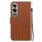 For OnePlus Nord CE4 Ultra-thin Voltage Magnetic Buckle Leather Phone Case(Brown) - 3